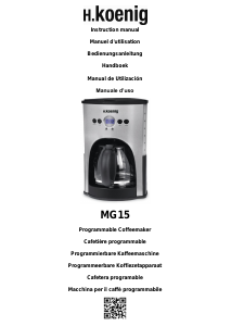 Manual H.Koenig MG15 Coffee Machine