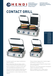 Manuale Hendi 263716 Grill a contatto