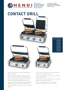 Manual Hendi 263600 Contact Grill