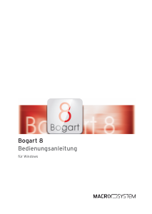 Bedienungsanleitung Macrosystem Bogart 8 (Windows)