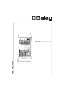 Manual Balay 3VB350ID Dishwasher