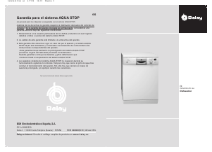 Manual Balay 3VE351ND Dishwasher