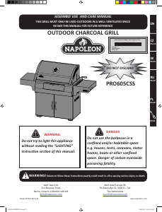 Instrukcja Napoleon PRO605CSS Grill