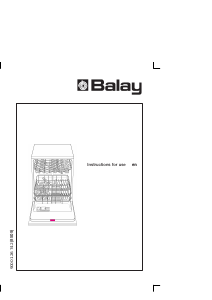 Manual Balay SE5BY57 Dishwasher