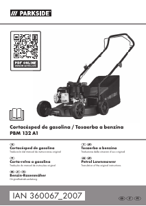 Bedienungsanleitung Parkside PBM 132 A1 Rasenmäher