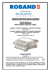 Handleiding Roband GSA810S Contactgrill
