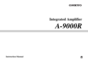 Manual Onkyo A-9000R Amplifier