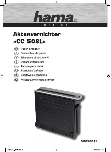 Manuale Hama CC 508L Distruggidocumenti