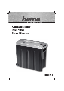 Manual Hama CC 718L Paper Shredder