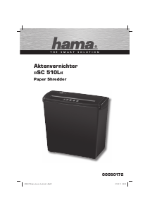 Manual Hama SC 510L Paper Shredder