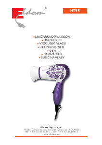 Manual Eldom HT99 Hair Dryer