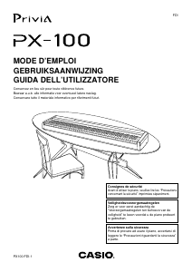 Handleiding Casio PX-100 Privia Digitale piano