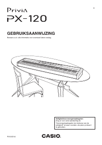Handleiding Casio PX-120 Privia Digitale piano