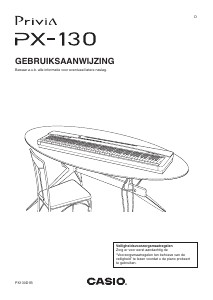 Handleiding Casio PX-130 Privia Digitale piano