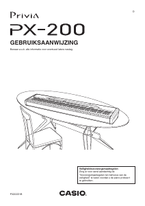 Handleiding Casio PX-200 Privia Digitale piano