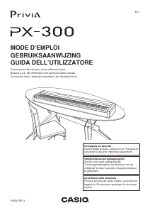 Handleiding Casio PX-300 Privia Digitale piano