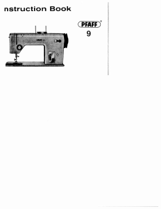 Manual Pfaff 9 Sewing Machine