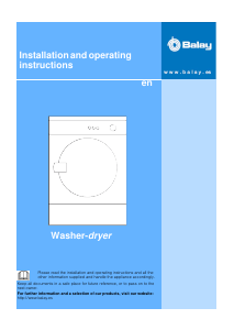 Manual Balay 3TW62360A Washer-Dryer