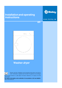 Manual Balay 3TW64560A Washer-Dryer