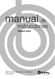 Manual Balay 3TW773B Washer-Dryer