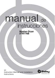 Manual Balay 3TW776B Washer-Dryer