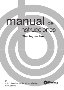 Manual Balay 3TI62101A Washing Machine