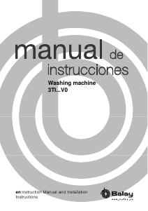 Manual Balay 3TI977B Washing Machine