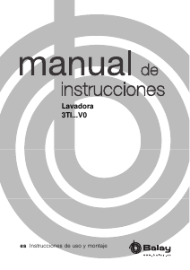 Manual de uso Balay 3TI986B Lavadora