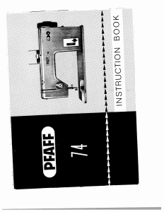 Handleiding Pfaff 74 Naaimachine