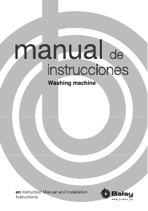 Manual Balay 3TS986B Washing Machine