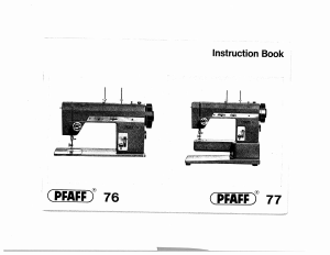 Handleiding Pfaff 76 Naaimachine