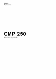 Bruksanvisning Gaggenau CMP250132 Kaffemaskin