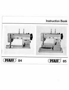 Manual Pfaff 84 Sewing Machine