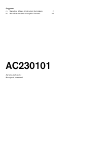 Manual Gaggenau AC230101 Hotă