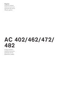 Manual Gaggenau AC472181 Exaustor