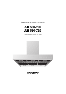 Manual de uso Gaggenau AH530790 Campana extractora