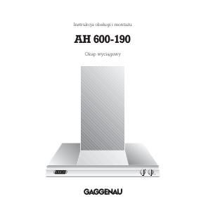 Instrukcja Gaggenau AH600190 Okap kuchenny