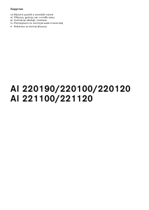 Εγχειρίδιο Gaggenau AI221100 Απορροφητήρας