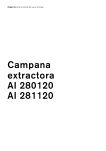 Manual de uso Gaggenau AI281120 Campana extractora