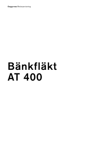 Bruksanvisning Gaggenau AT400130 Köksfläkt