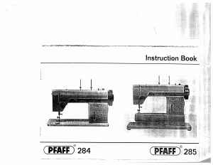 Handleiding Pfaff 284 Naaimachine