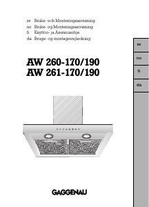 Bruksanvisning Gaggenau AW261170 Kjøkkenvifte