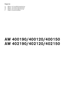 Bruksanvisning Gaggenau AW400150 Köksfläkt