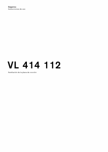 Manual de uso Gaggenau VL414112 Campana extractora