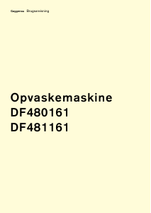 Brugsanvisning Gaggenau DF 481161 Opvaskemaskine