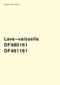 Mode d’emploi Gaggenau DF 481161 Lave-vaisselle