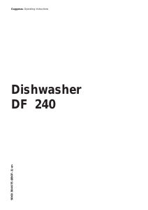 Manual Gaggenau DF240140 Dishwasher