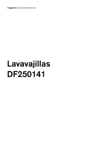 Manual de uso Gaggenau DF250141 Lavavajillas