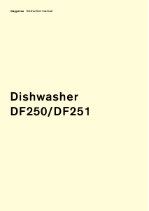 Manual Gaggenau DF250161 Dishwasher