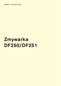 Instrukcja Gaggenau DF250161 Zmywarka